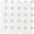 Octagon & Dot in Matte White With 44 Gray Gloss Dot 2x2 Tile