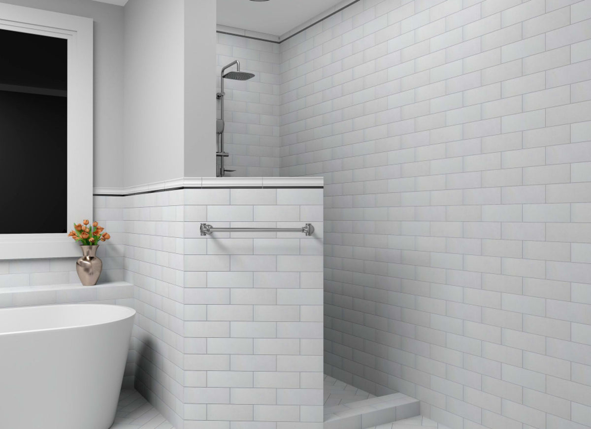 The Finish Line in Regency White 3x9