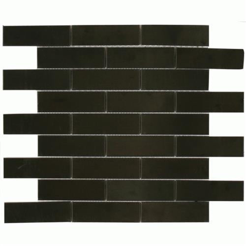 Murray River Metals in Black - Brushed Metal Tile