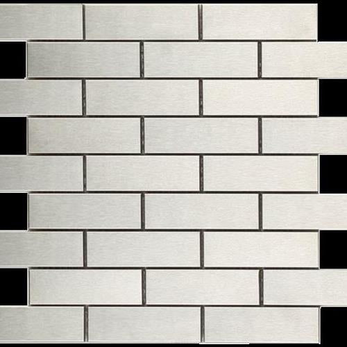 Murray River Metals in Stainless Steel - Brushed Metal Tile