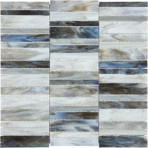 Baroque in Alabastro - Stacked Glass Tile
