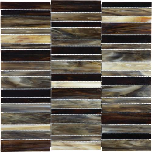 Baroque in Paradiso - Stacked Glass Tile