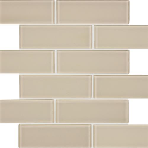 Element in Earth - Staggered Mosaic Glass Tile