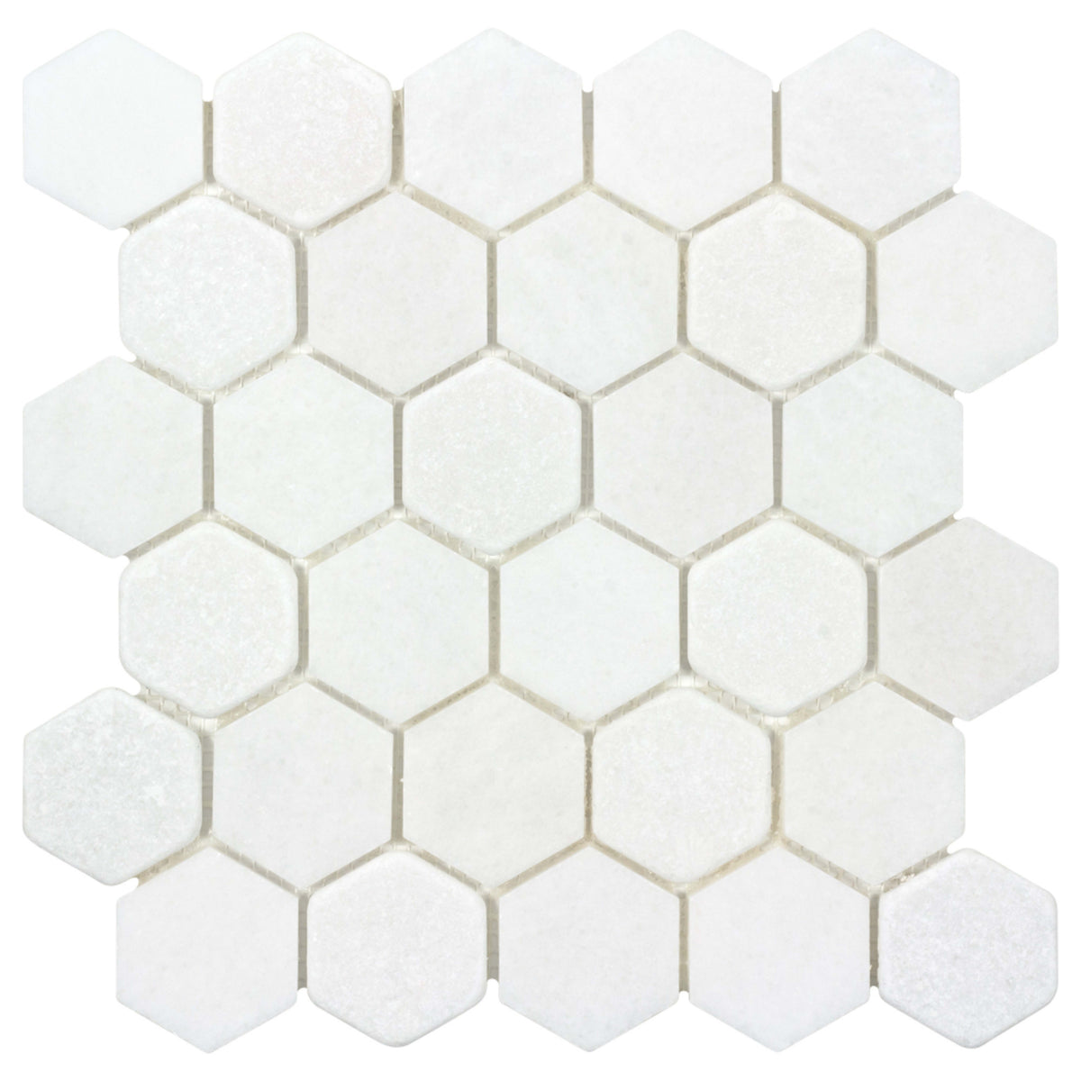 The Finish Line in Hive Regency White Natural Stone