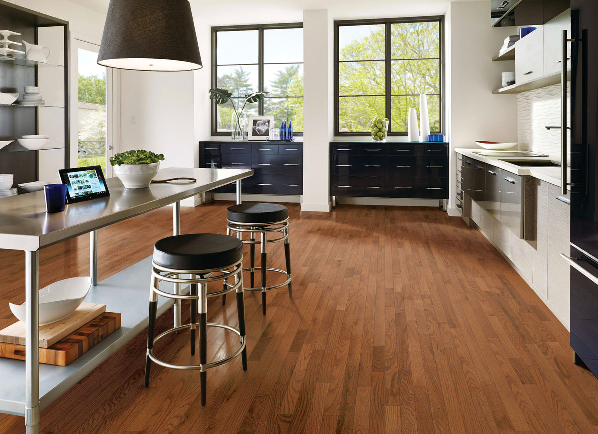 Prime Harvest Oak Engineered in Blackened Brown Red Oak 3"