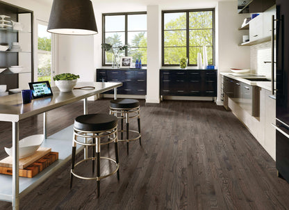 Prime Harvest Red Oak Solid in Oceanside Gray 5" - High Gloss