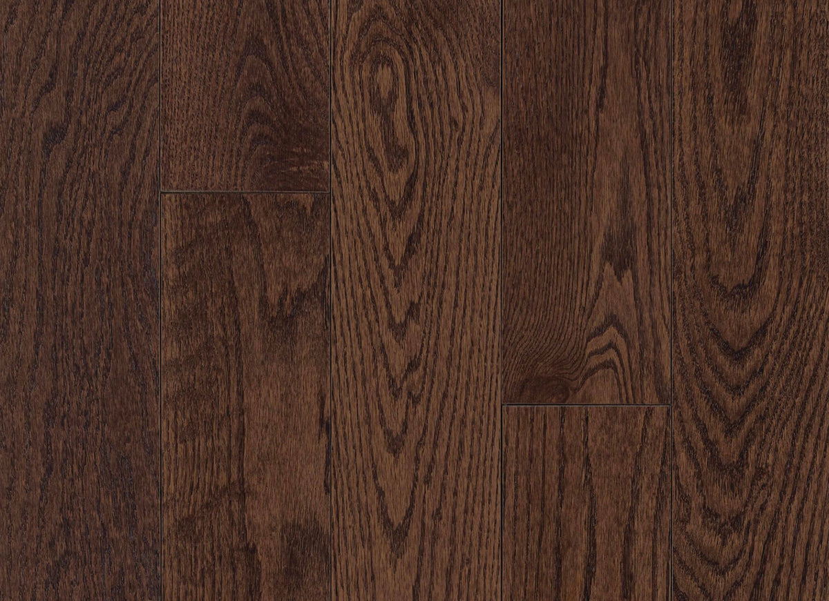 Prime Harvest Red Oak Solid in Cocoa Bean 3.25" - Low Gloss