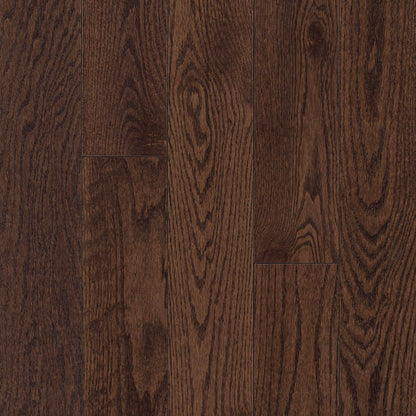 Prime Harvest Red Oak Solid in Cocoa Bean 5" - High Gloss Hardwood