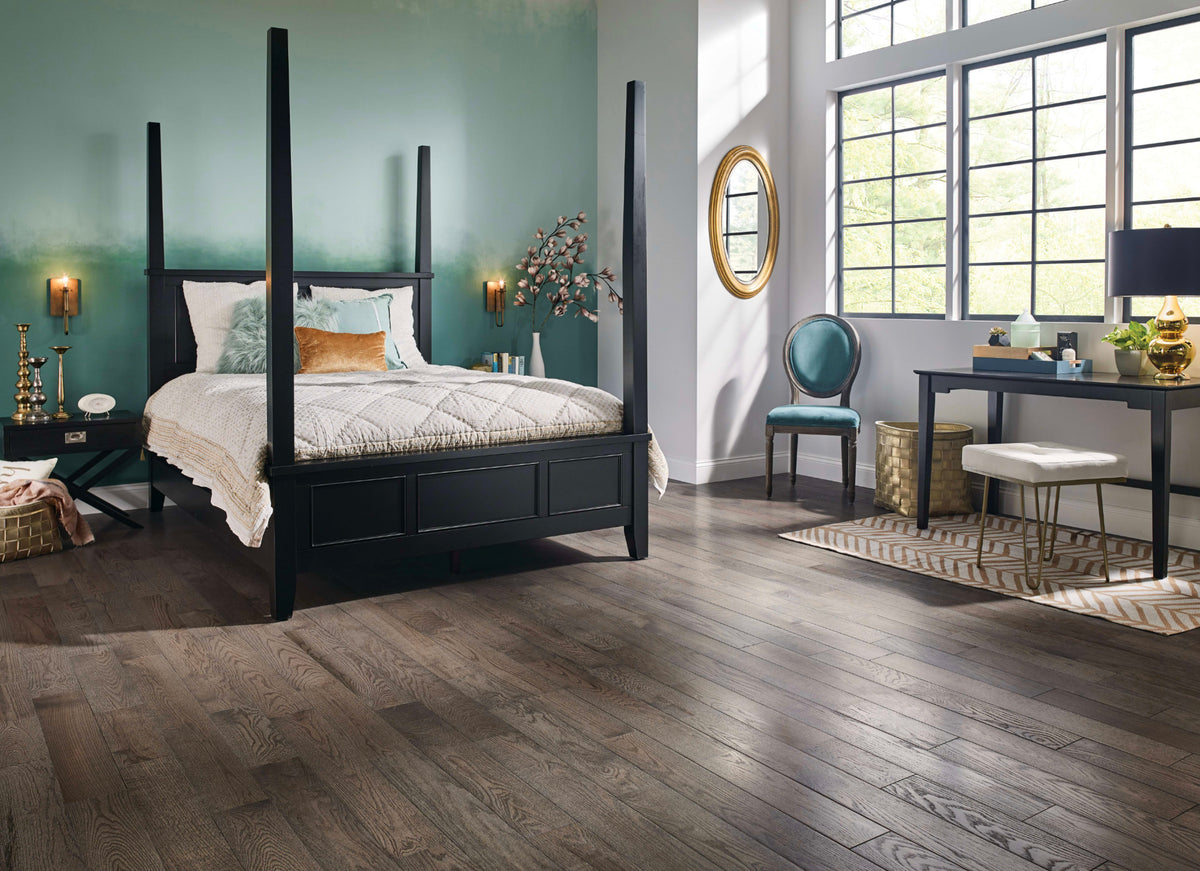 Prime Harvest Red Oak Solid in Oceanside Gray 3.25" - High Gloss