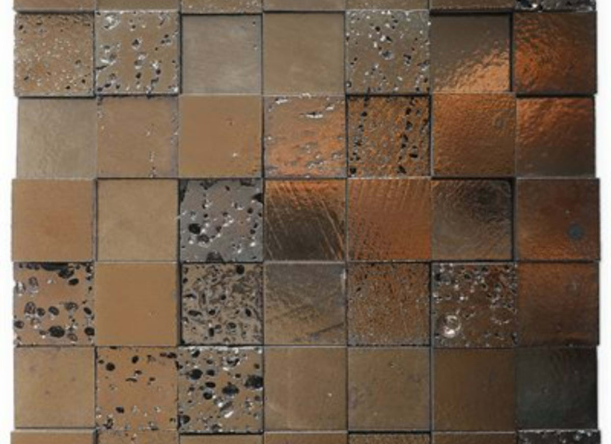Art Lava in Blocks 3d Metallic Bronze