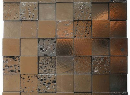 Art Lava in Blocks 3d Metallic Bronze