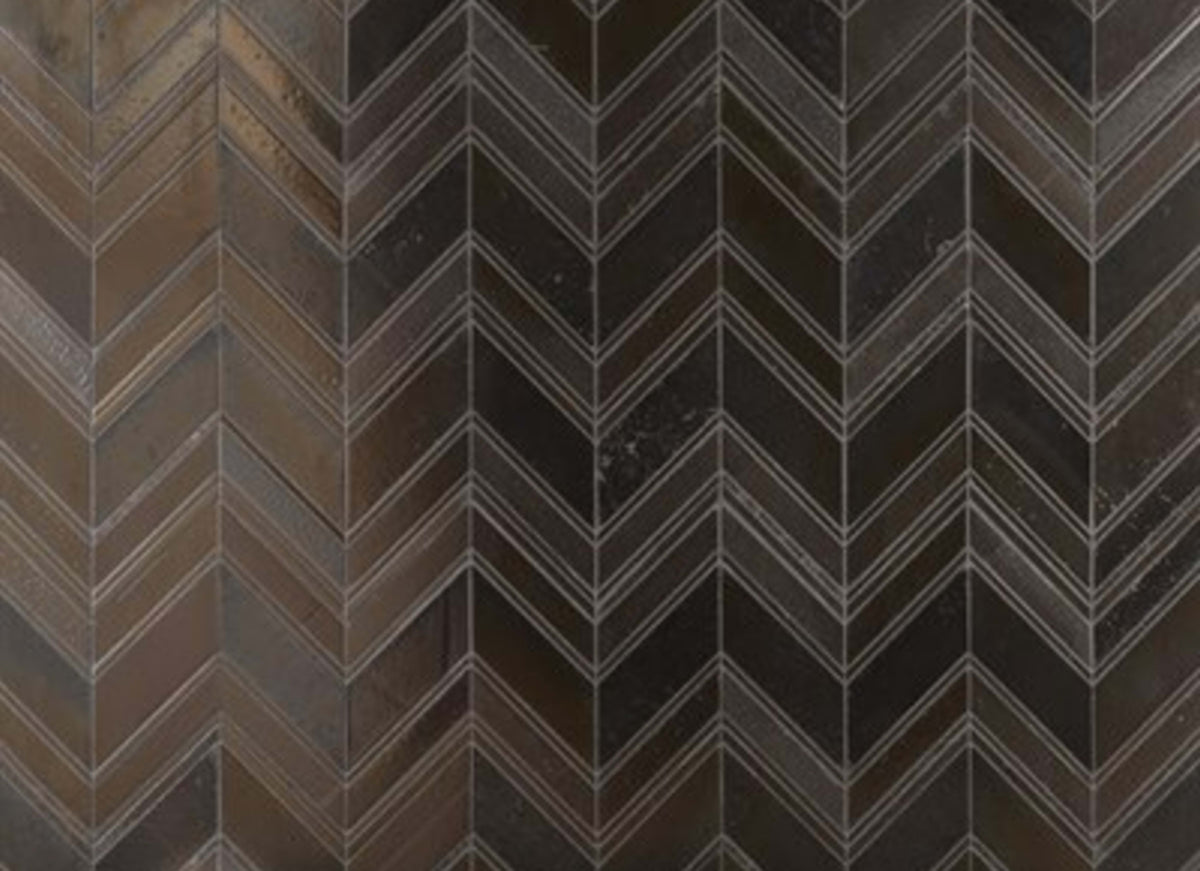 Art Lava in Chevron Metallic Bronze