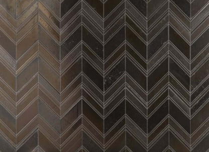 Art Lava in Chevron Metallic Bronze
