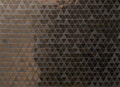 Art Lava in Triangles Metallic Bronze