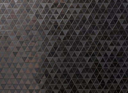 Art Lava in Triangles Metallic Iron