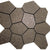 Alaska in Mink Mosaic 13"x15 "polygon Tile