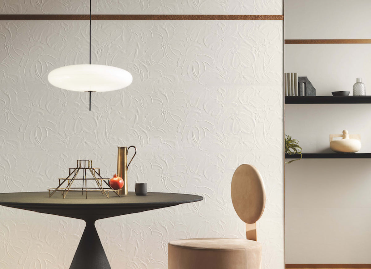 3D Wall Plaster in Barcode White