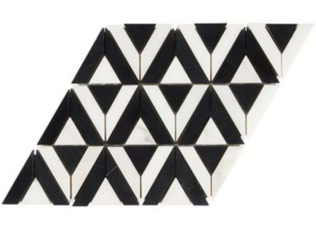 Avant Garde in Triangle Calacatta And Black Jade
