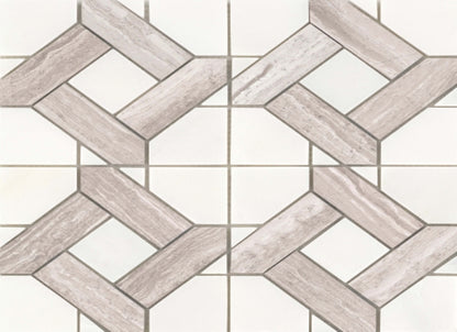 Alluro in Mini Manor Cream 12" X 12"