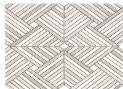 Alluro in Mini Palace Cream 12" X 12"