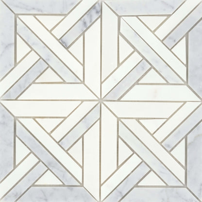 Alluro in Mini Castle Silver 12" X 12" Natural Stone