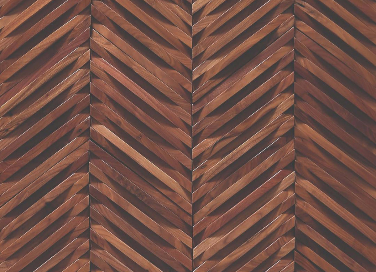 Wall -  Inceptiv - Curva Chevron in American Walnut