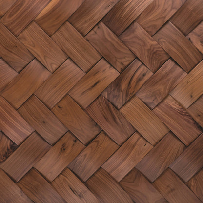 Wall -  Inceptiv - Tresses in American Walnut Hardwood