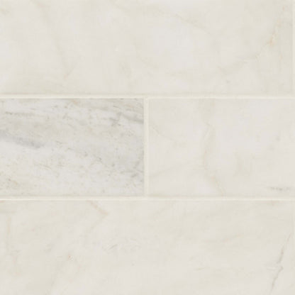 Arabescato Venato White in Arabescato Venato White Tile 4x12 Natural Stone