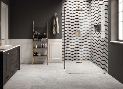 Trilogy in Calacatta Mosaic