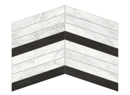 Trilogy in Chevron Mix Mosaic