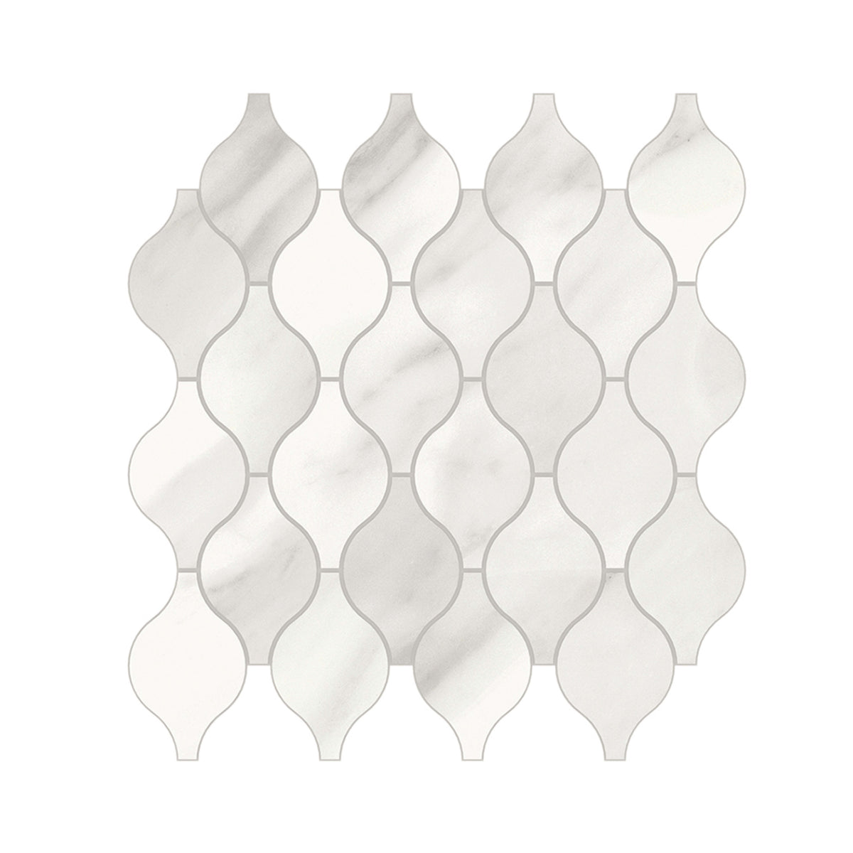 Trilogy in Volakas Royal Arabesque Mosaic Tile