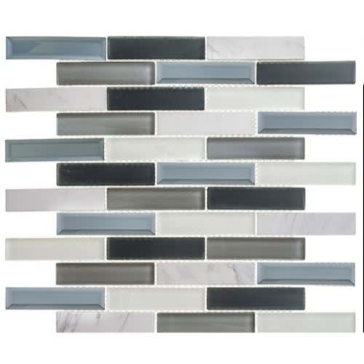 Beveled Castle in Azure Gardens 3 4/5x7/8 Natural Stone