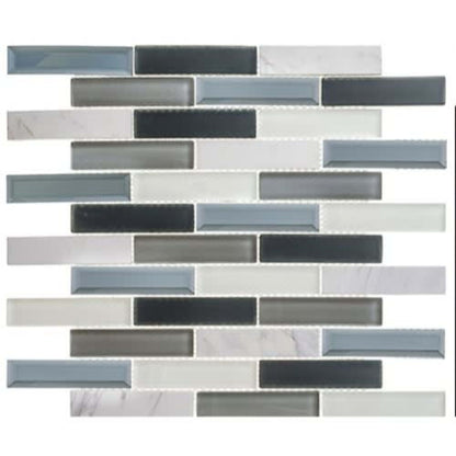 Beveled Castle in Azure Gardens 3 4/5x7/8 Natural Stone