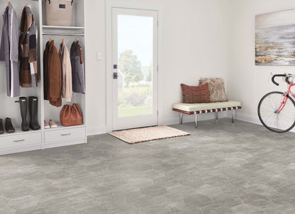 CushionStep Stone Hex in Slate Gray 12'