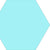 Basic Hex in Aqua Tile