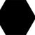 Basic Hex in Black Tile