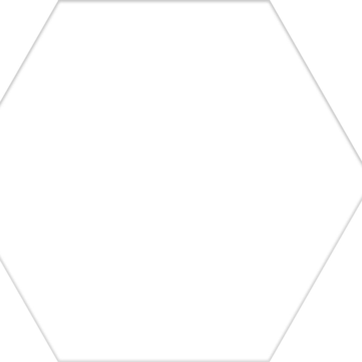 Basic Hex in White Tile