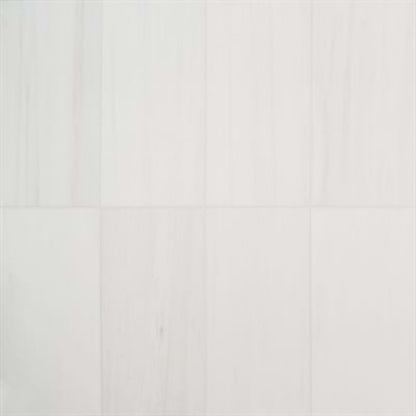 Bianco Dolomite in Premium 12x24 Honed Natural Stone