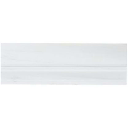 Bianco Dolomite in Premium Base Molding Honed 4x12 Natural Stone