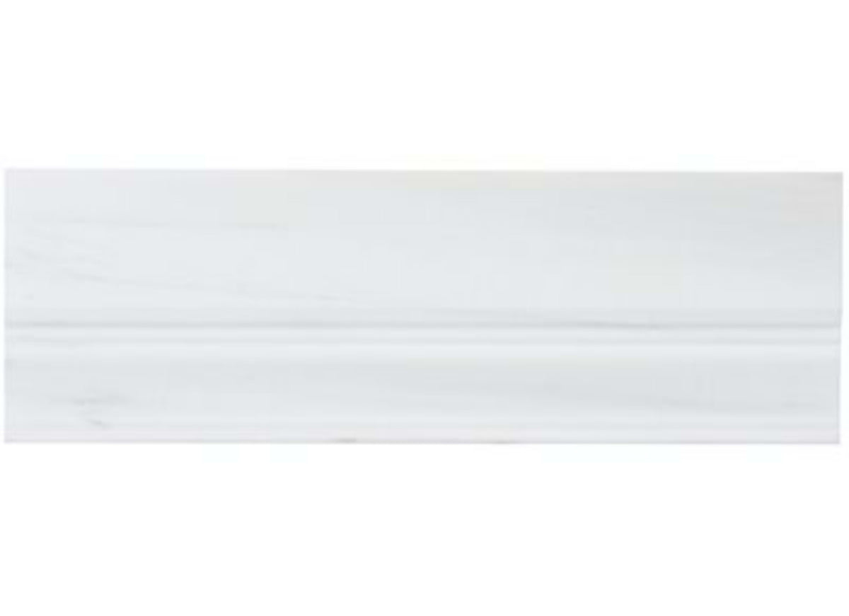 Bianco Dolomite in Premium Base Molding Honed 4x12