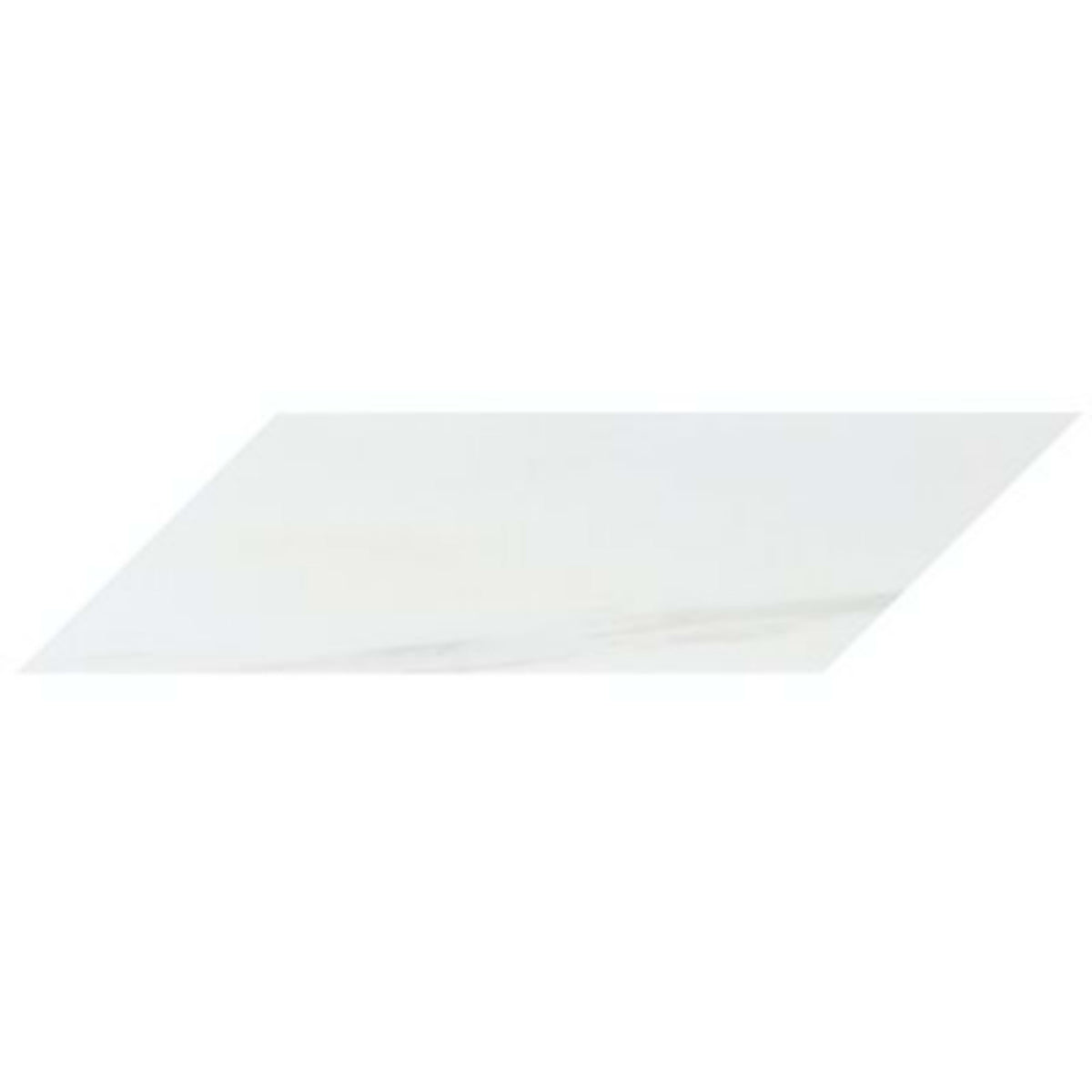 Bianco Dolomite in Premium 3x12 Chevron Polished Natural Stone