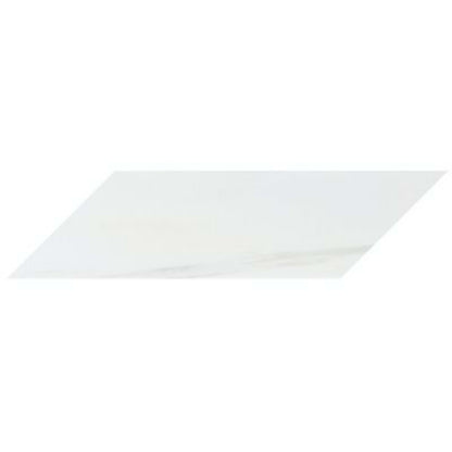 Bianco Dolomite in Premium 3x12 Chevron Polished Natural Stone