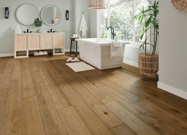 Forest Rain Hickory Engineered in Calming Tea 7-7/16" | Bruce