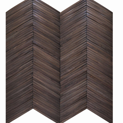 Wall -  Inceptiv - Ark Chevron in Brown Ash Hardwood