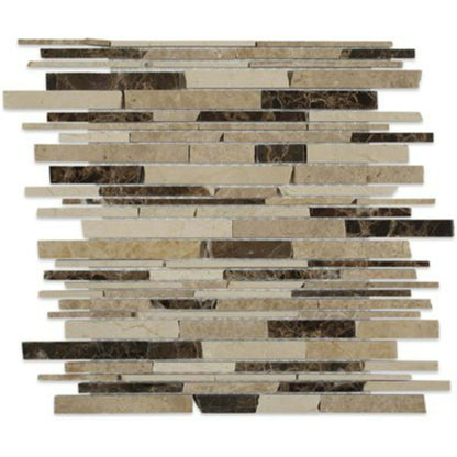 Big Styx in Crema Marfil Light Emperador  Dark Emperador Natural Stone