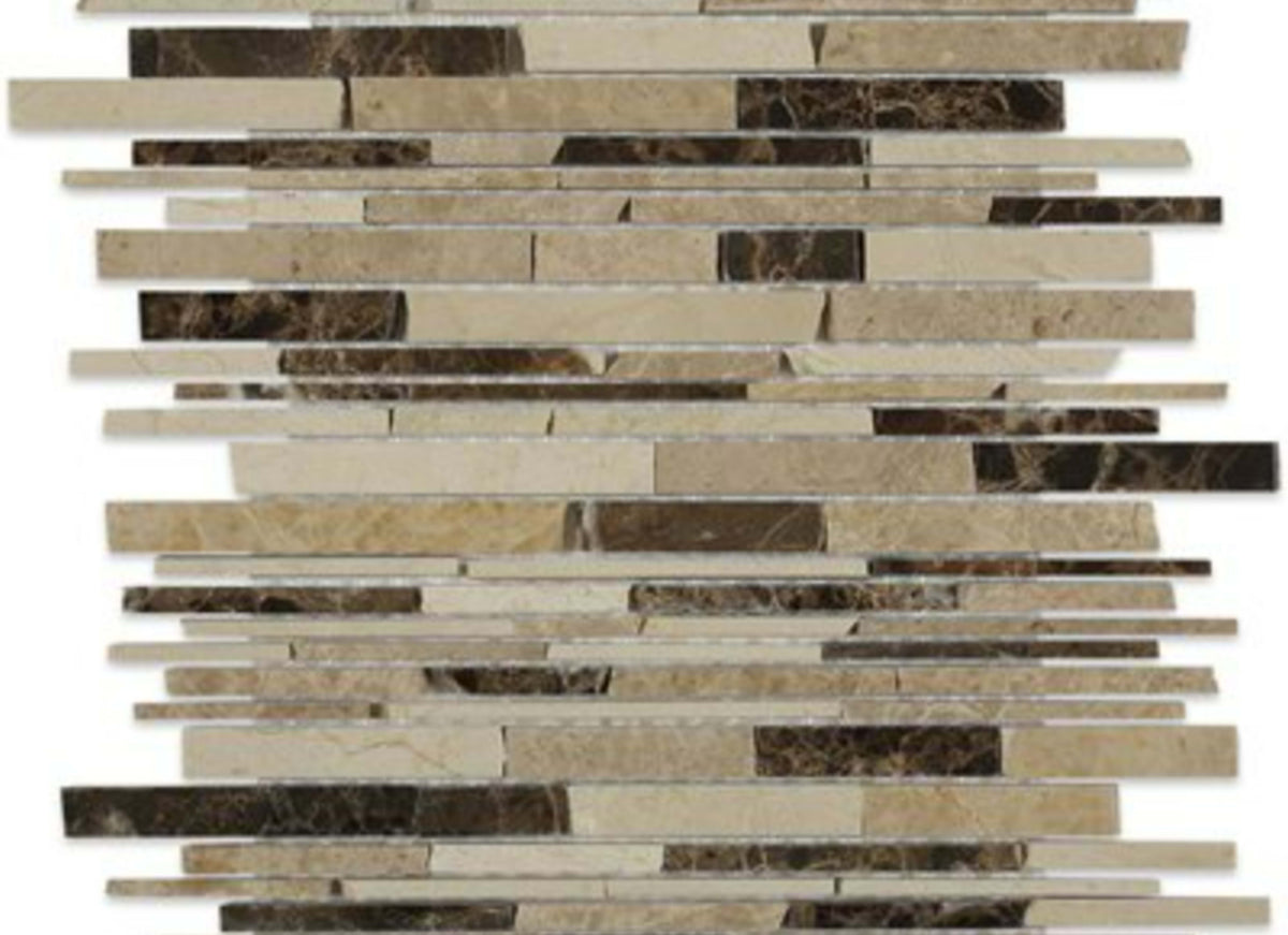 Big Styx in Crema Marfil Light Emperador  Dark Emperador