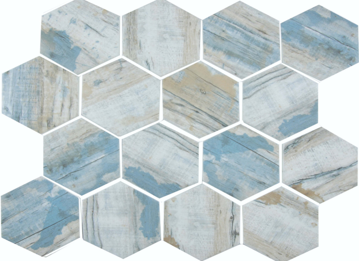 Bark in Bay - 3" Hex Mosaix