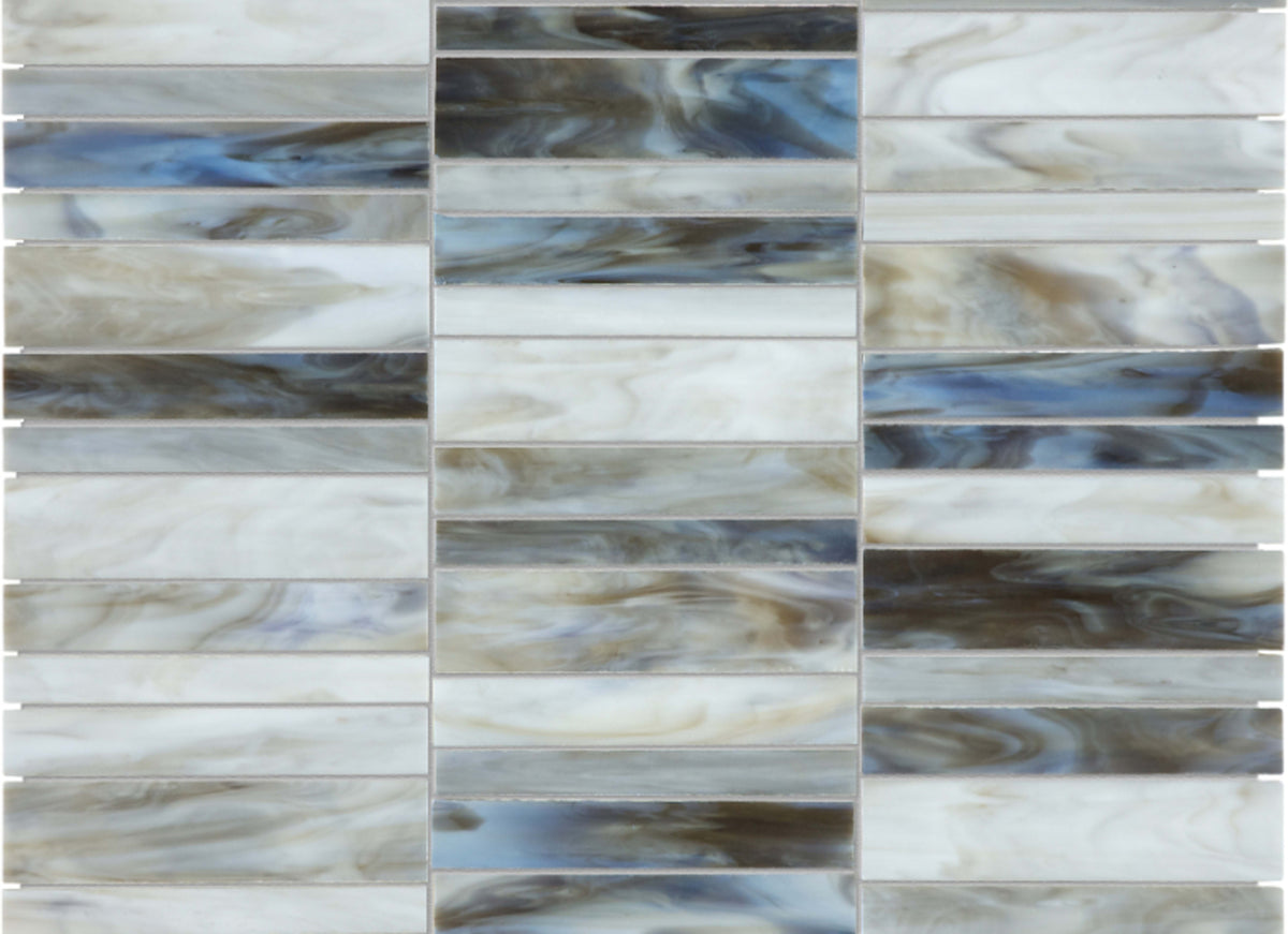 Baroque in Alabastro Random Stacked Mosaic