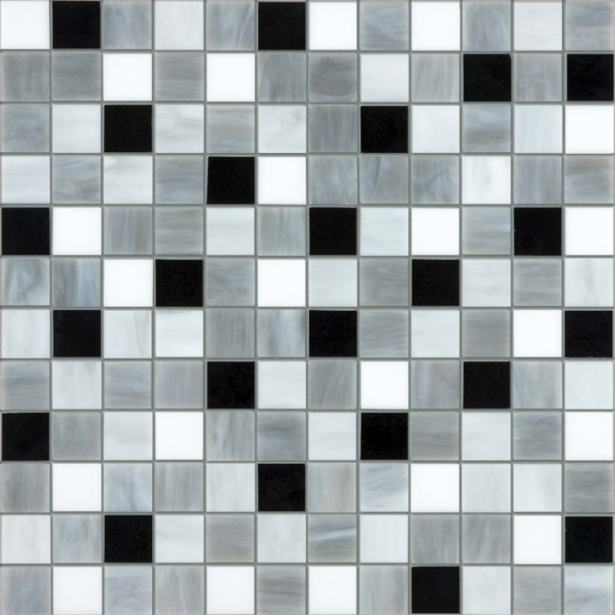 Baroque in Arabescato 1x1 Mosaic Glass Tile