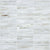 Baroque in Calacatta Random Stacked Mosaic Glass Tile